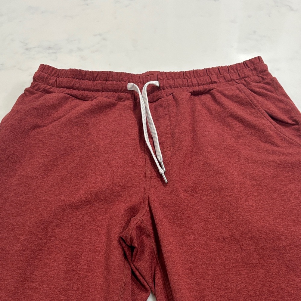 Vuori Red Jogger Pants with Drawstring, Great Condition, Medium